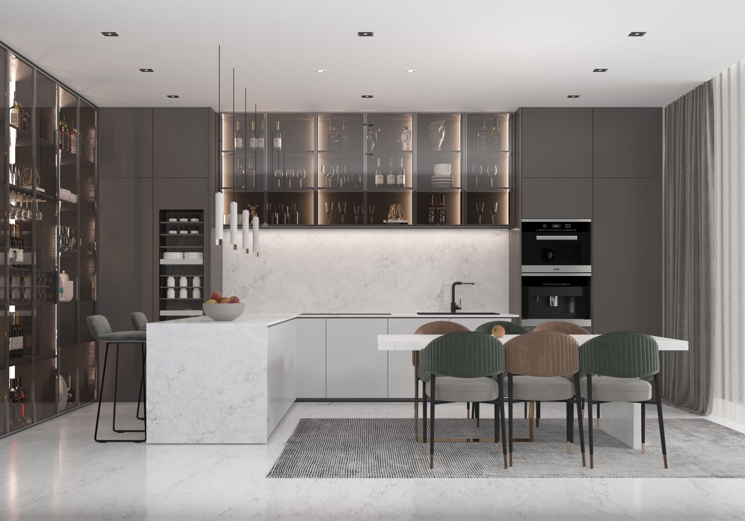 Introducing the Linnstone New Quartz 5015 Byron White: The perfect quartz countertop for any kitchen!