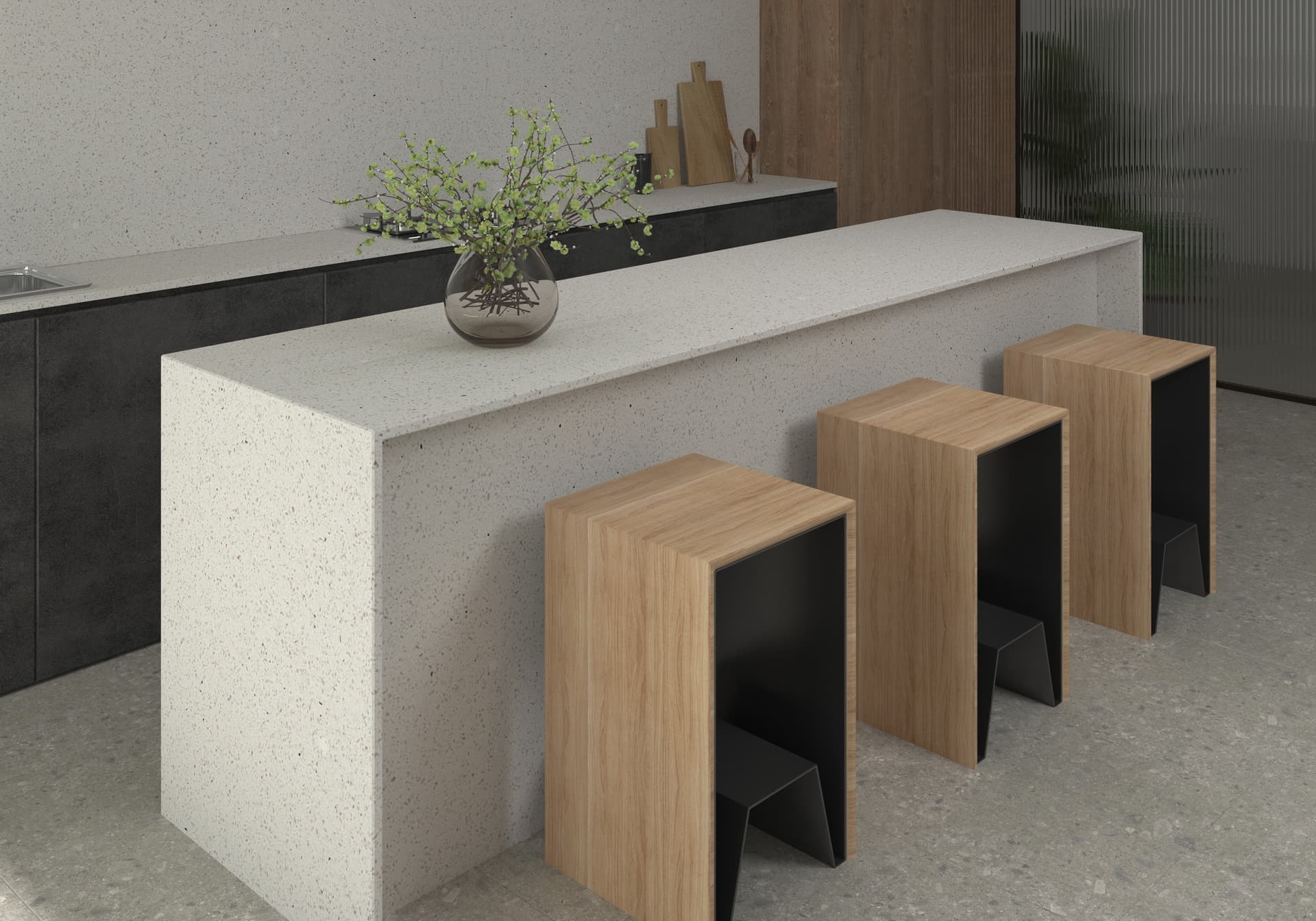 Quartz 7027 Crystal White with Mirror Flecks Pattern: The Ultimate in Quartz Countertop Style
