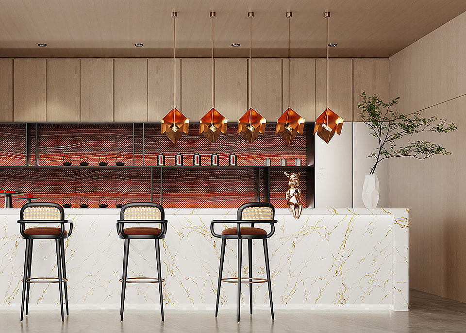 Quartz Desktops 6033 Golden Punaluu