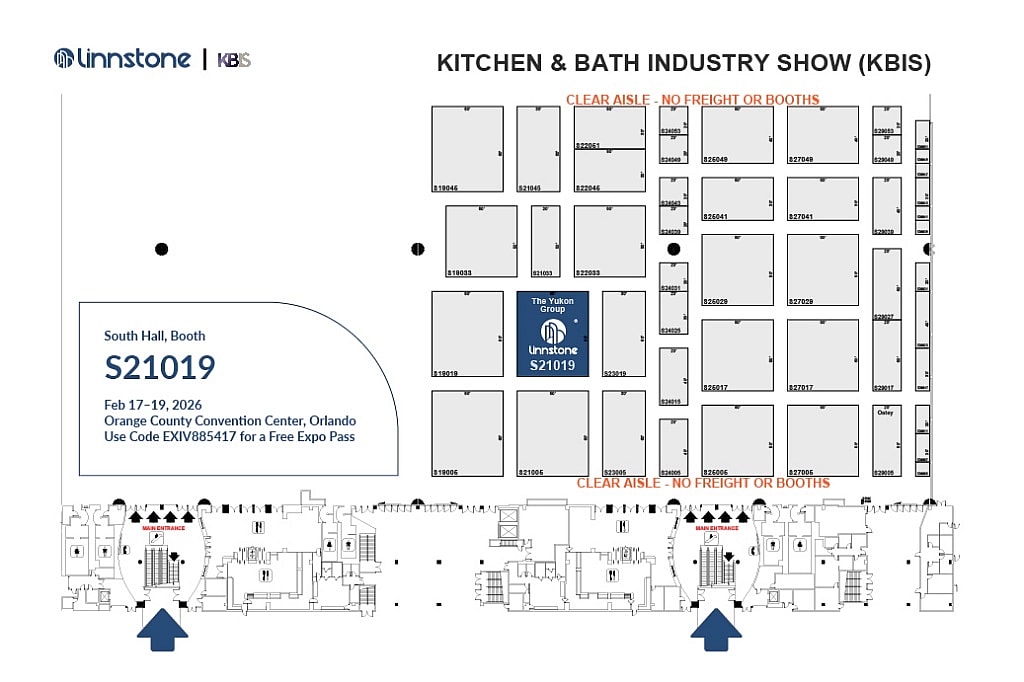 Visit Linnstone at KBIS 2026 at The Yukon Group’s Booth S21019 1 Visit Linnstone at KBIS 2026 at The Yukon Group’s Booth S21019