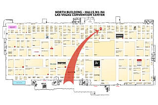 Linnstone Shines at KBIS 2024 with Its Diverse Quartz Collections 22 Linnstone's booth route map for the 2024 KBIS exhibition.
