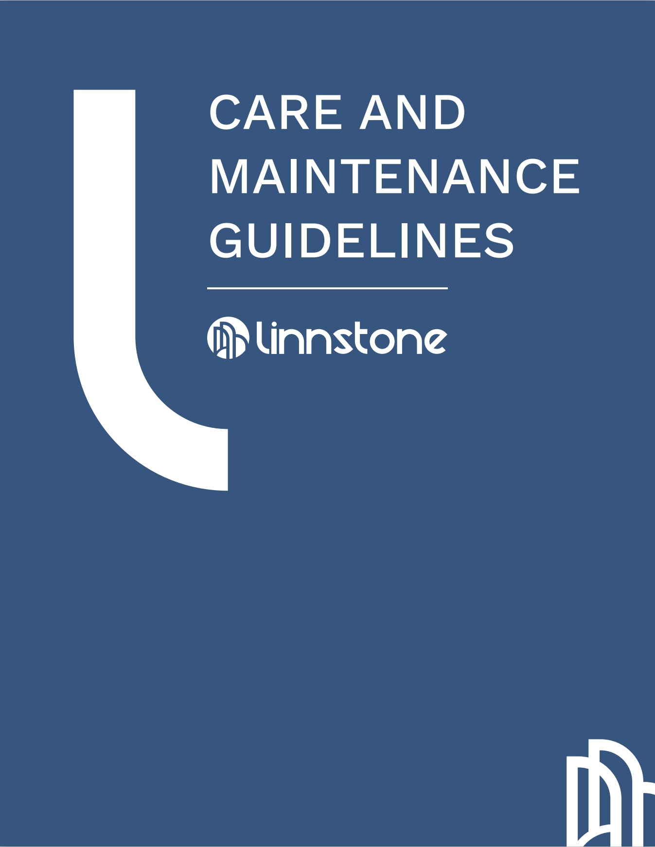 Care and Maintenance Guidelines Cover of Linnstone Quartz Surfaces