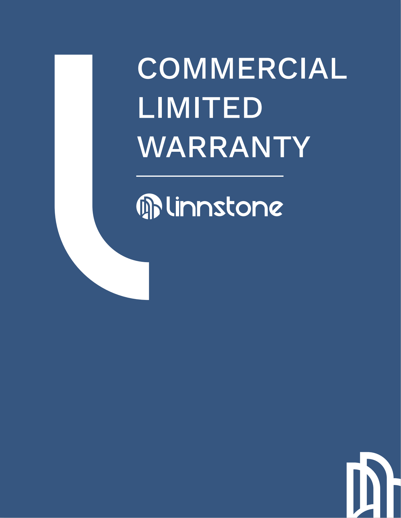 Commercial Limited Warranty Cover of Linnstone Quartz Surfaces