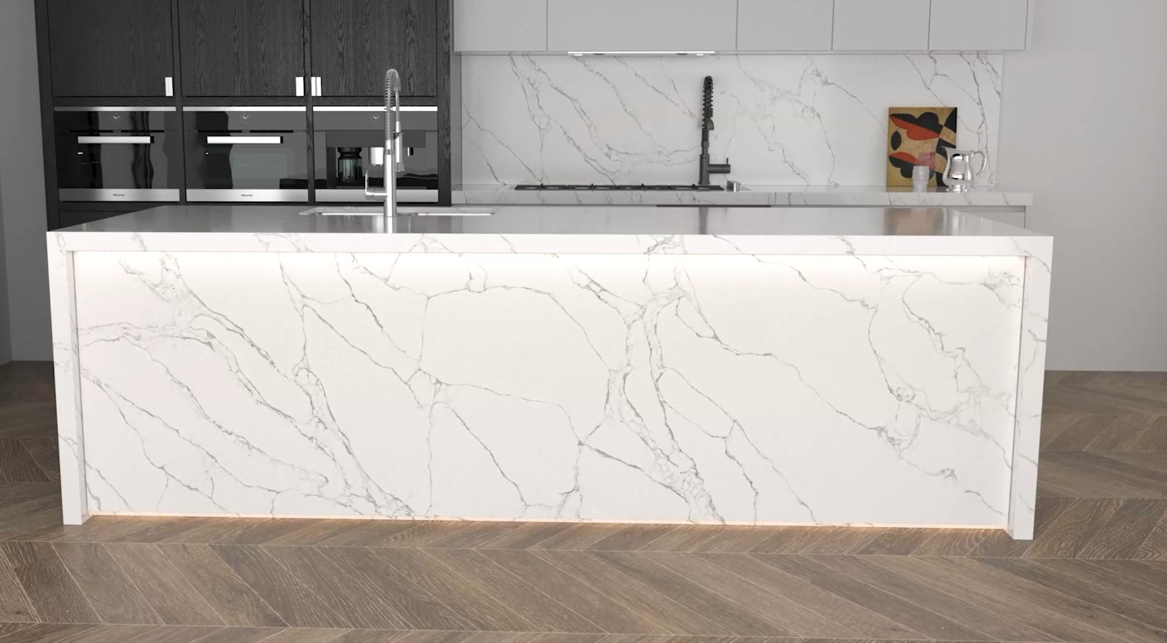 Product Details Video of Quartz Surfaces 6073 Eiger Mist