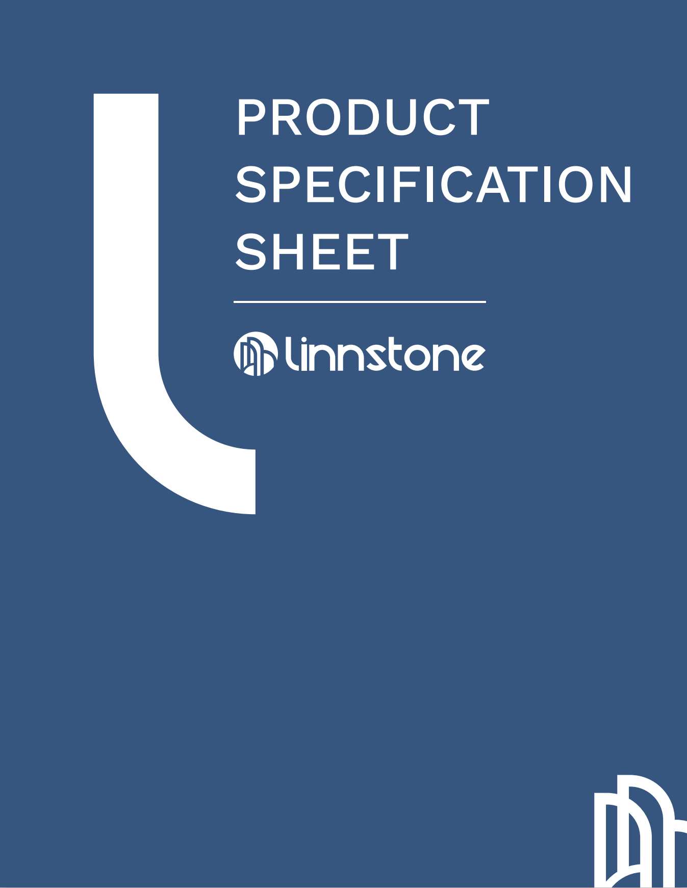 Product Specification Sheet Cover of Linnstone Quartz Surfaces