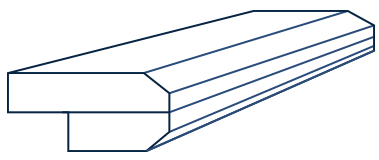 Quartz Laminated Bevel Edge