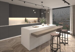 linnstone quartz 1010 Tahiti White-kitchen countertops and backsplashes