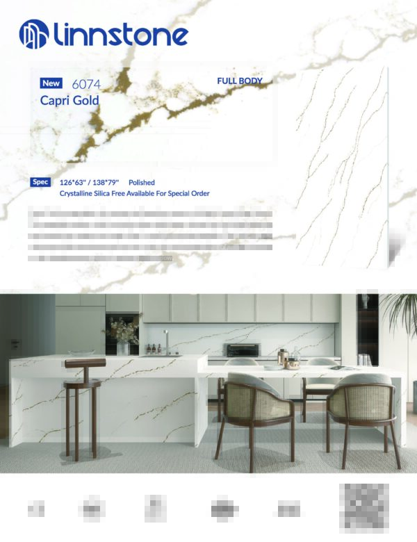 Linnstone USA New Release 6074 Capri Gold